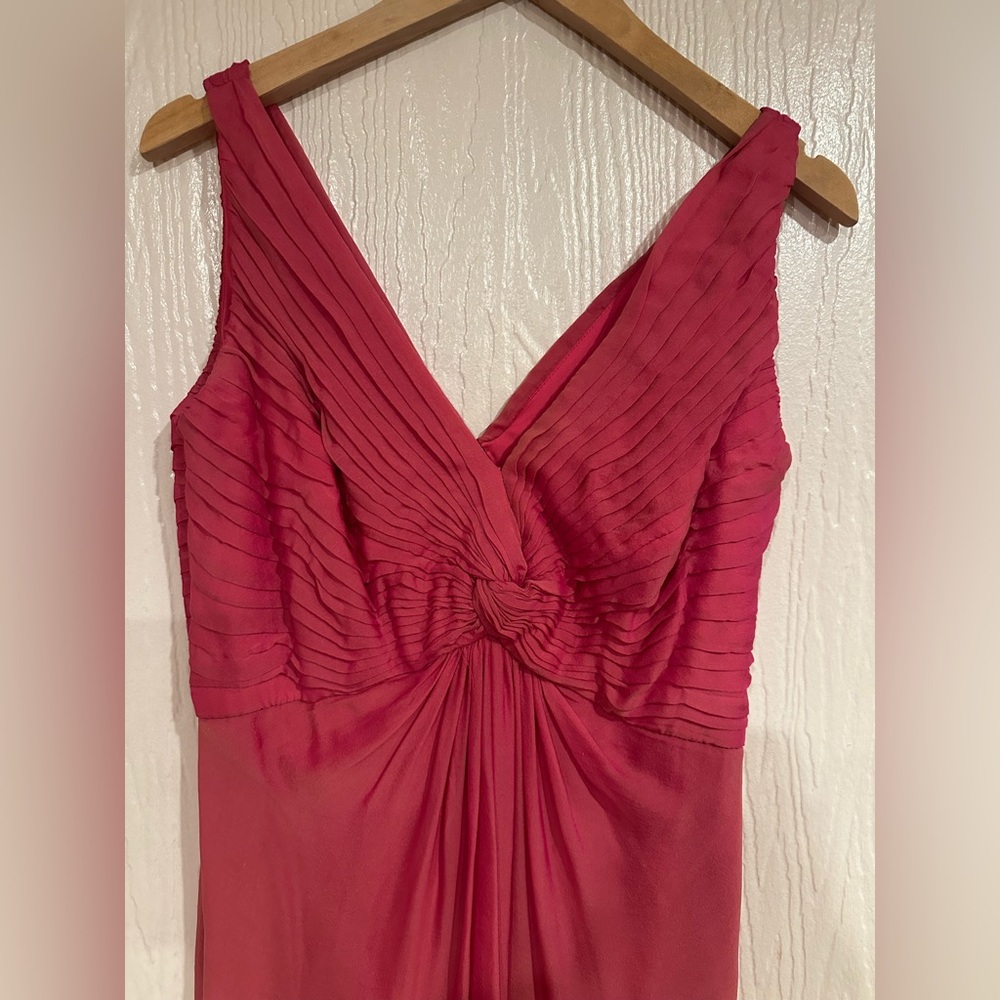 Tadashi Collection Dress Elegant Long Dress Pink Silk Evening Dress Size 10 - Picture 2 of 8